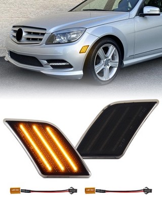 Für 08-11 Mercedes Benz W204 C300 C350 C250 C63 AMG LED Seitenmarkierungsleuchte