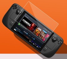 Steam Deck Tempered Glass Screen Protector, Anti-Fingerprint HD Bubble-Free