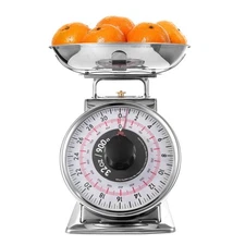 2 Pound Precise Portions Analog Food Scale 32 Ounces Stainless Steel Mechanic...