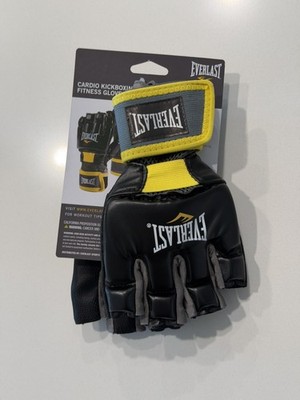 Everlast MMA Martial Arts Gloves Black/Yellow Adult Size L/XL NWT