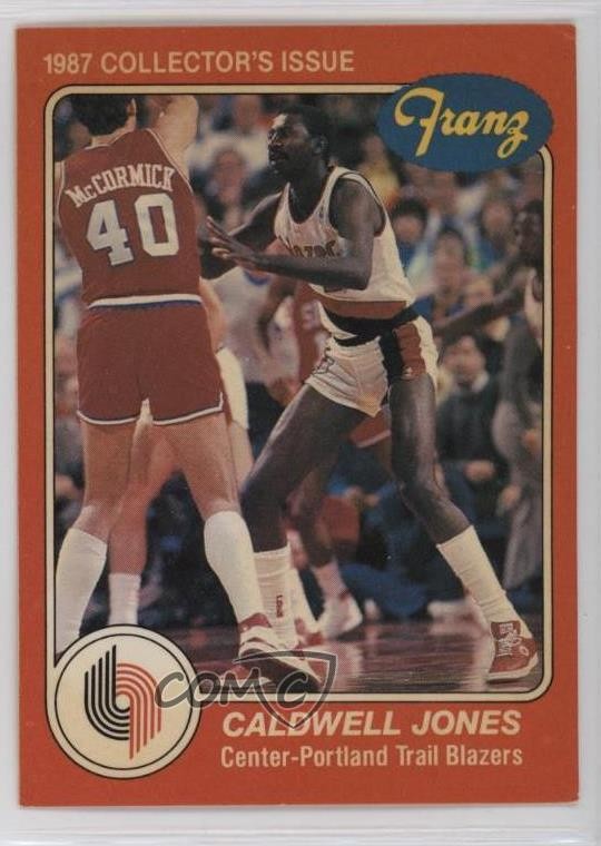 1986-87 Franz Portland Trail Blazers Caldwell Jones #7 0h6r