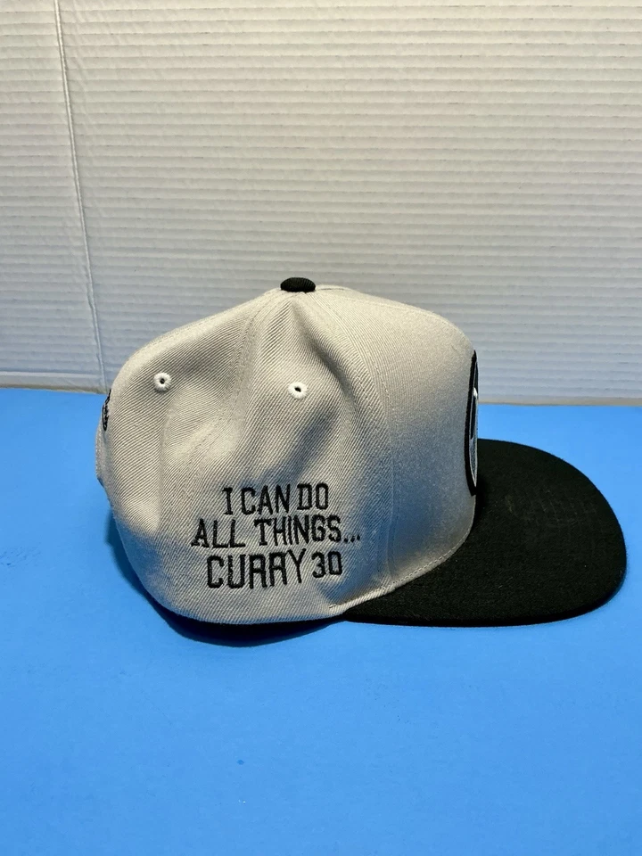💥Rare 2016 Mitchell & Ness Warriors Snapback Hat Curry 30 “I Can Do All Things” - Image 2 of 4