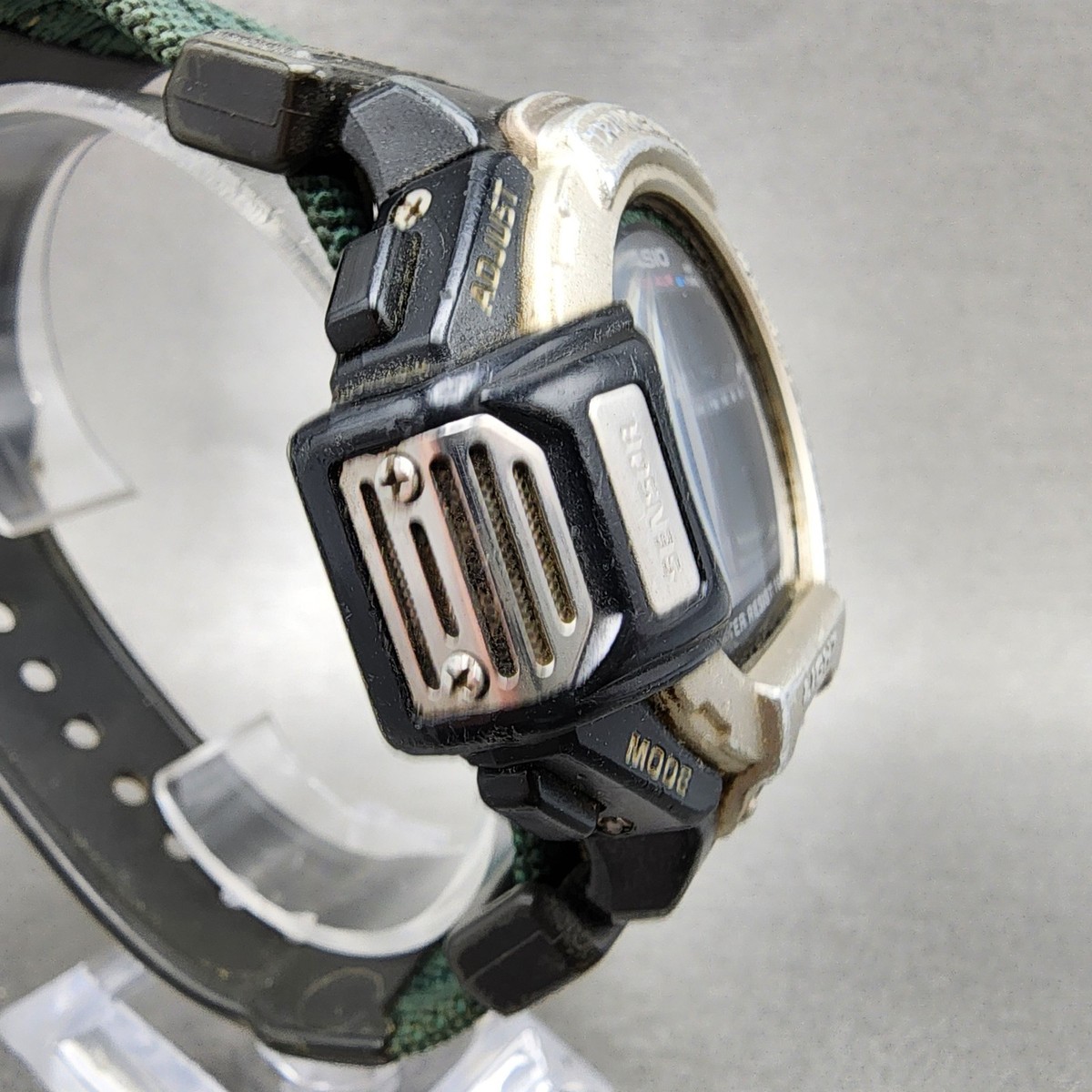 CASIO PRT-60 Quartz Digital Watch Khaki Outdoor Style JAPAN