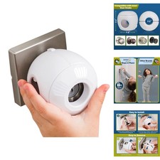 4 Pack Child Proof Door Knob Covers Baby Safety Locks for Kids Toddlers White