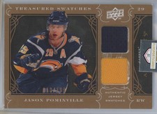 2009-10 Upper Deck Artifacts Treasured Swatches 013/199 Jason Pominville 