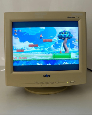 Vintage 2003 Sampo AlphaScan 716 KM-716 CRT VGA Computer Monitor Retro Gaming 16