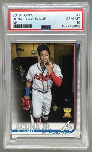157745882 Ronald Acuna Jr 2019 Topps #1 Super Rookie SP All-Star VAR PSA 10