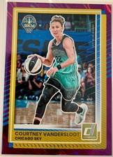 Courtney Vandersloot Purple Laser /99 - 2025 Donruss WNBA - #34 Chicago Sky