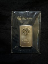 The Perth Mint Australia 1oz Gold Bar 99.99 Fine in Assay Card  2850.00 per troy oz