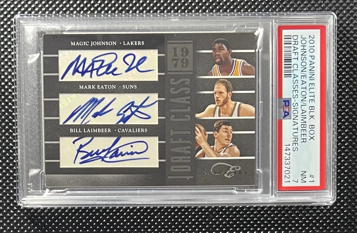 Panini Magic Johnson Basketball Autographed Sports Trading Cards