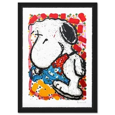Tom Everhart- Hand Pulled Original Lithograph "Hip Hop Hound"
