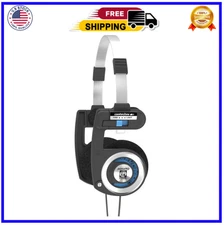 Porta Pro Classic On-Ear Headphones, Retro Style, 3.5Mm Wired Plug, Durable, Bla