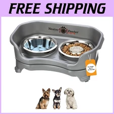 Dog Feeding Station with Slow Feeder Bowl