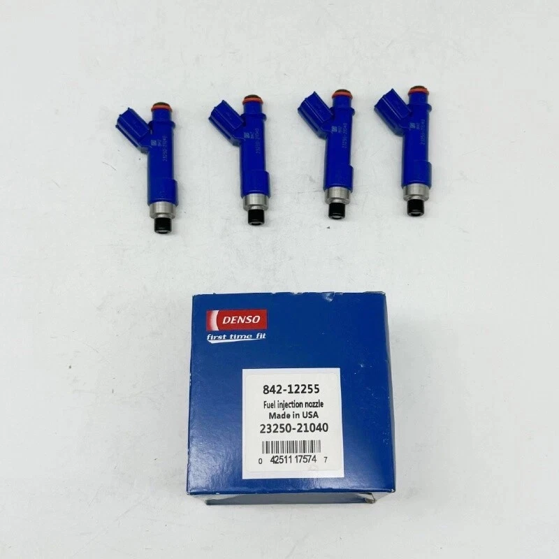 Set of 4 NEW Denso Fuel Injectors 23250-21040 Fits Toyota 2006-2014 Yaris 1.5L Foto 3 de 4
