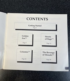 Sega CD Classics Arcade Collection Instruction Manual Booklet Only