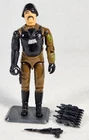GI Joe ARAH 1983 Cobra Major Bludd Figure Complete w/ gun backpack tight joints
