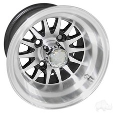 Medusa Machine  Black 10 inch Tire  Wheel Combo