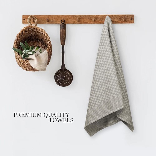 Tea Towel Pack of 5 Natural Large 90x50cm Commercial Grade Cotton Dish Cloth - 第 4/10 張圖片