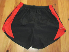 Nike Vintage 80s Black Orange Shorty Shorts Support Line Unisex Large mar11-v