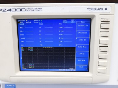 Yokogawa PZ4000 253710 Power Analyzer with 2 Input Module (25372
