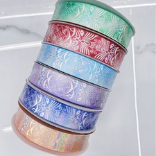 44 Meter Band Rand Bias Ränder Glänzend Geschenke Einpacken Rolle DIY 25MM