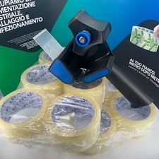 12 ROTOLI NASTRO ADESIVO IMBAL 50X66 SCOTCH TRASPARENTE + DISPENSER  TENDINASTRO