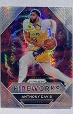 Anthony Davis 2020 Panini Prizm Fireworks Hyper Prizm #6