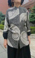 Citron Santa Monica brand women's silk tunic size M