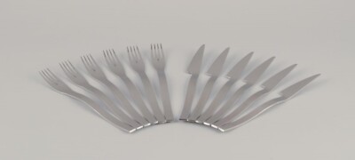 Gense, Sweden. Fish cutlery for six people. Late 20th C