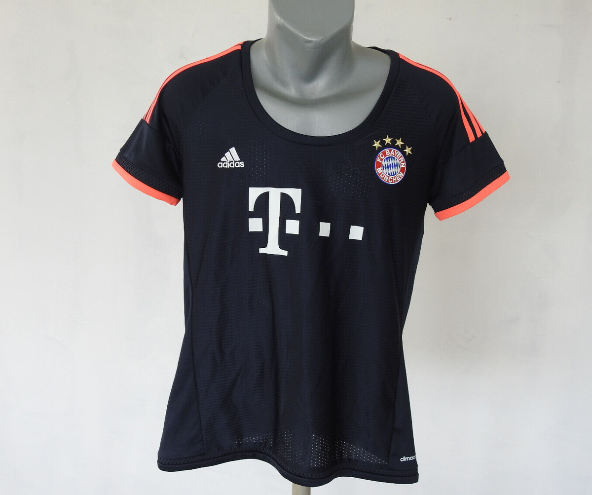 FC Bayern Munchen Away WOMEN Jersey #14 Alonso Adidas Black Shirt
