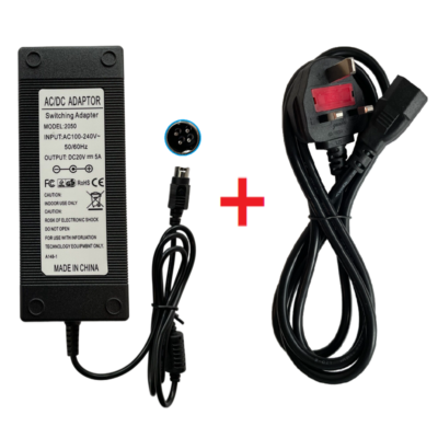 Chargeur Adaptateur 20V 5A Pour échographe GE Vivid I - Connecteur 4 Broches - Modèle TWADP100