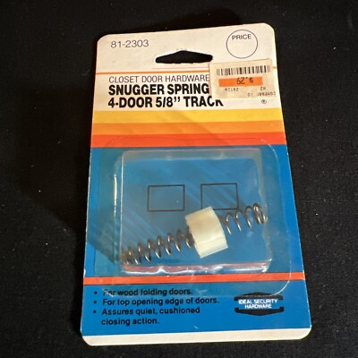Ideal security hardware Snugger Spring 4-Door 5/8  Track 81-2303 VTG NOS