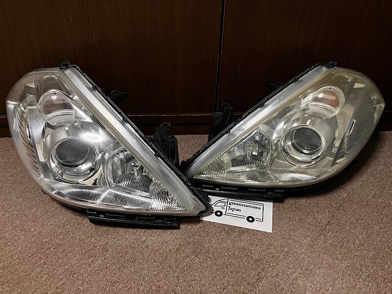 日産 ティーダ 純正 SC11 C11 ラティオ HIDキセノン ヘッドライト Nissan 05 TIIDA C11 SC11 HID Headlights Lamps Lights Set JDM OEM
