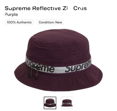 Supreme Reflective Zip Crusher Purple M/L SS21 in hand | eBay