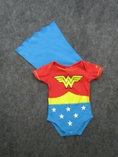 DC Comics Wonder Woman Bodysuit Onepiece Jumpsuit Baby 6 Months Six Flags