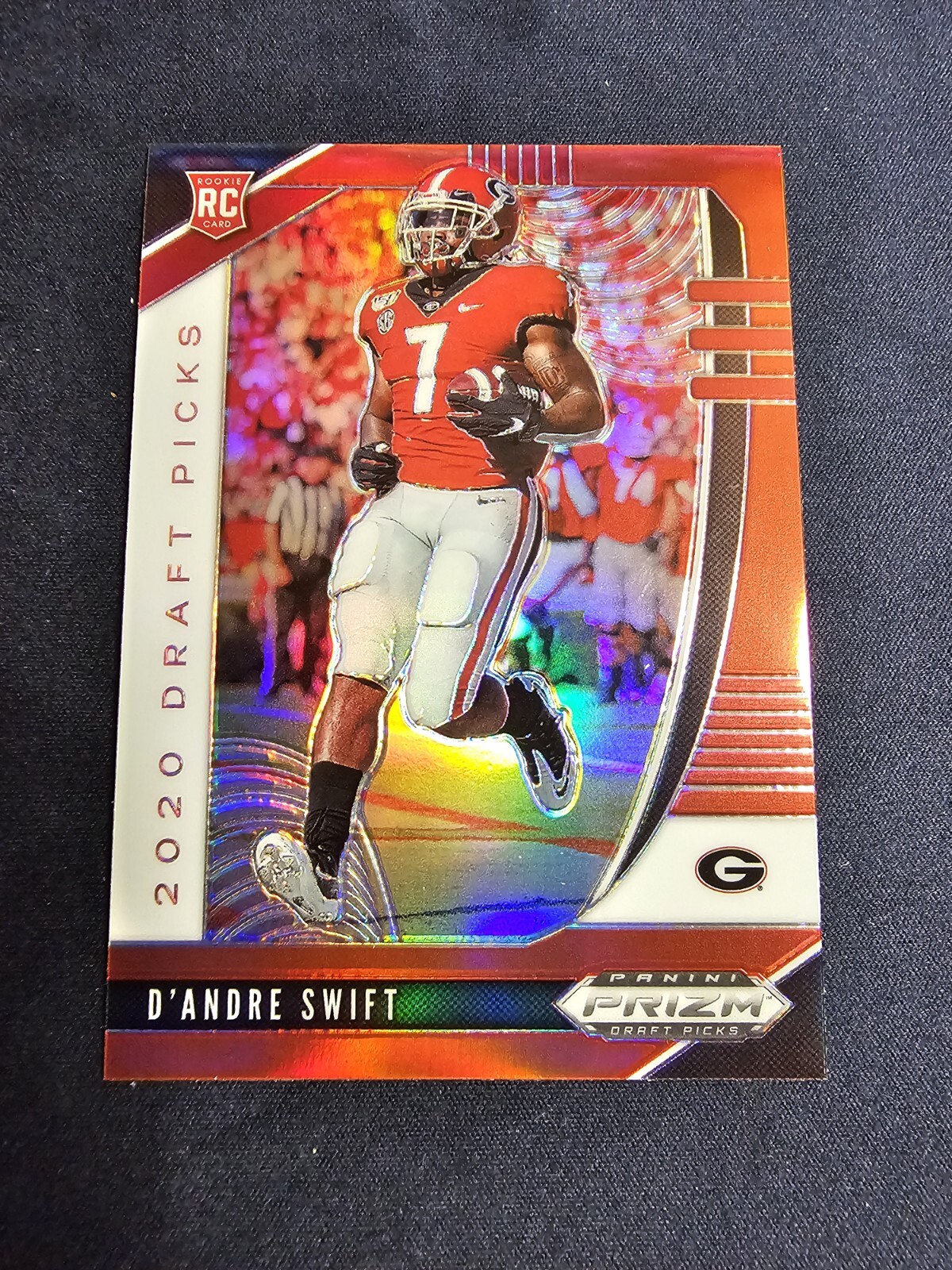 D'Andre Swift 2020 Panini Prizm Draft Picks Red RC #120 Georgia Bulldogs
