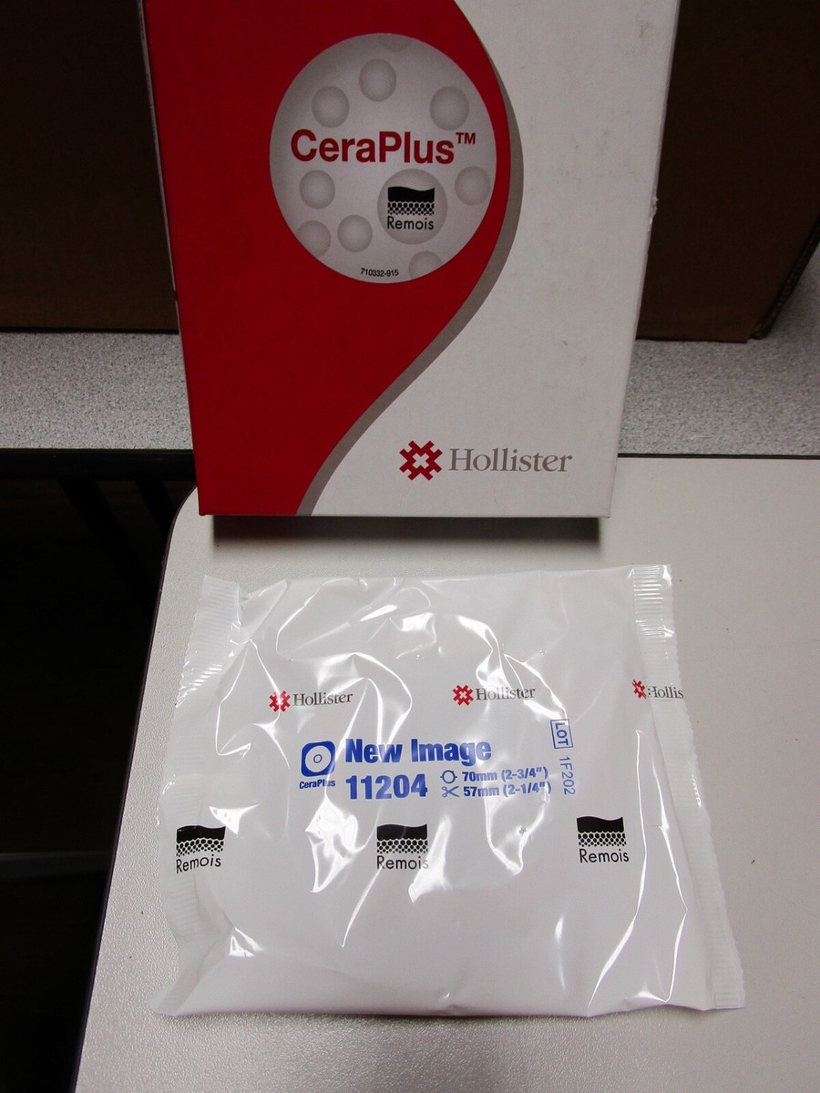 HOLLISTER NEW IMAGE CERA PLUS 2-PIECE OSTOMY SKIN BARRIER #11204