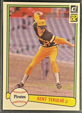 Kent Tekulve 1982 Donruss #311 Pittsburgh Pirates