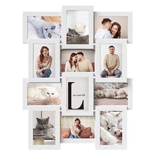 12 Openings Collage Picture Frames Multi Family Photo for Gallery Display