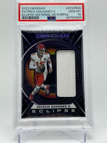 2023 Obsidian Eclipse Material EE /75 Purple Patrick Mahomes II #ECLPMA PSA 10