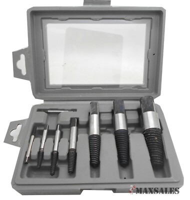 8pc JUMBO SCREW EXTRACTOR SET EZ OUT DAMAGED BOLT STUD PIPE REMOVER 5/32''-15/16''