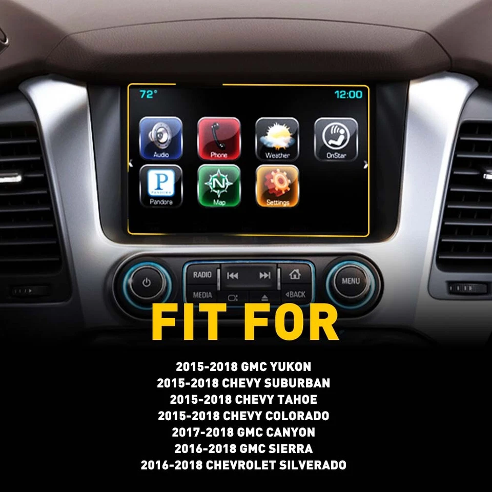 8" 55 Pin Radio Touch-Screen GLASS Digitizer LCD For 2015-2018 Chevy Colorado US - Image 4 of 4