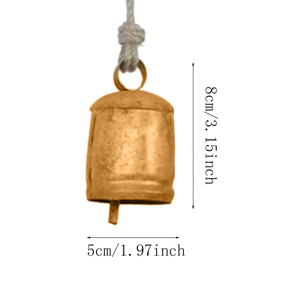 Christmas Decorations Christmas Bell Brass Cow Shabby Style Rustic
