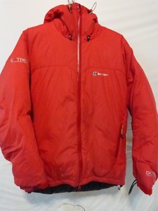 berghaus red down jacket