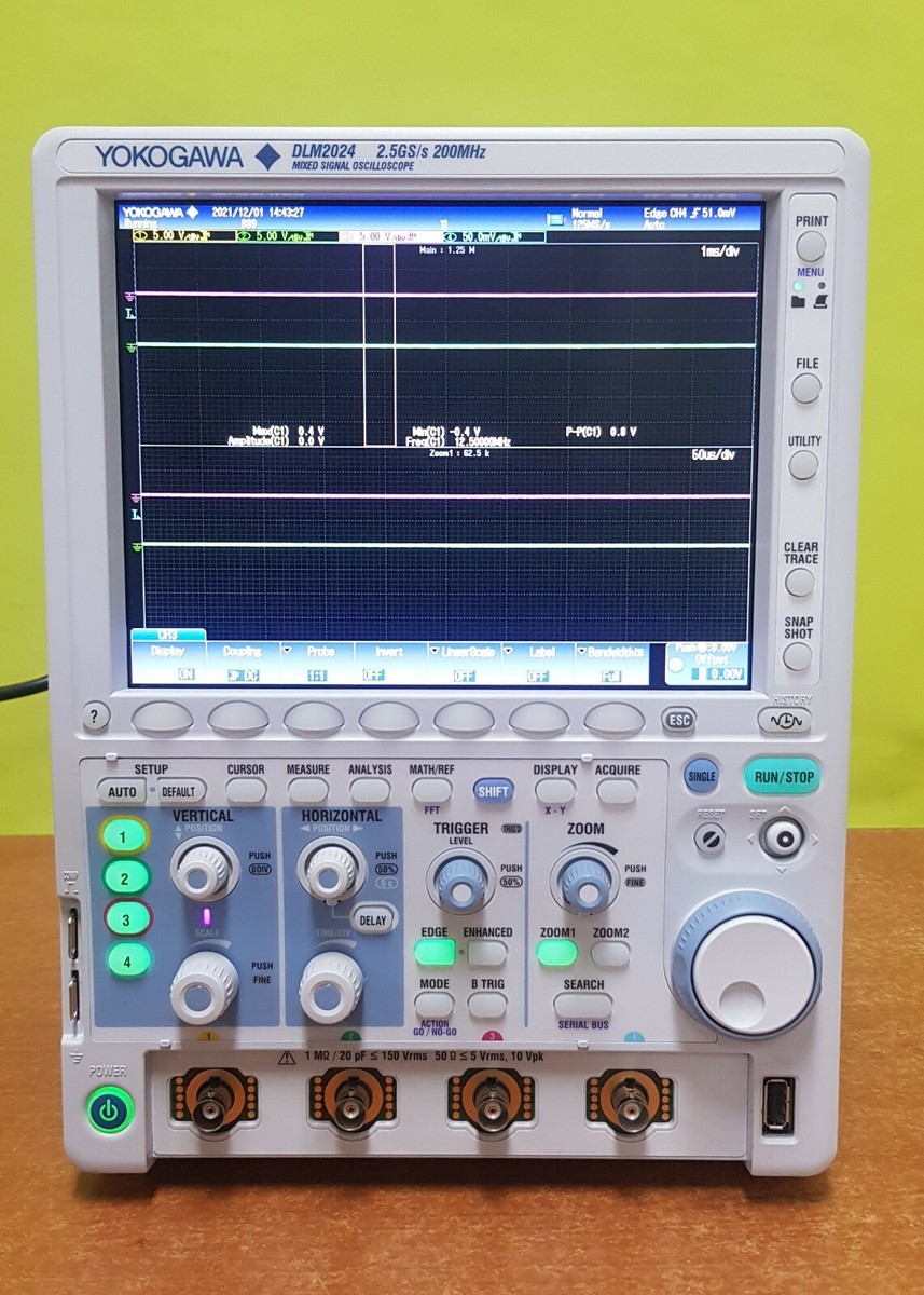 Yokogawa DLM2024, Mixed Signal Oscilloscopes, 200 MHz, 4Ch, 2.5GS