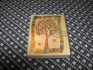 Heart Tree Wood Mounted Rubber Stamp L26027 / Running Rhino & Co. Uptown Rubber