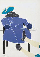 TADINI EMILIO - Vita di Voltaire, 1967 - Serigrafia e collage - Ed912 Editore