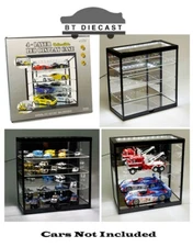 SHOWCASE 1/64 or 1/24 4-LAYER LED DISPLAY CASE BLACK MJ7840 MBK