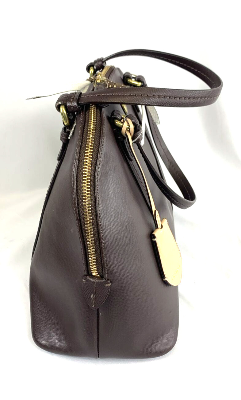 COACH Peyton Cora Domed Satchel Handbag Purse Cro… - image 9