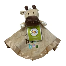 CIRCO Brown Giraffe Busy Bee Lovey Satin Trim Target 2012 Security Blanket